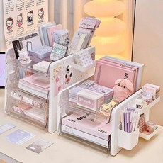 미우리빙 타공판 A4 서류 정리함, 2단