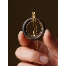 芽莊 白奇楠 沉香 無相佛 同心圓 吊墜, 如圖, 1個