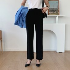 BLANCSHOP 日常背帶直筒褲