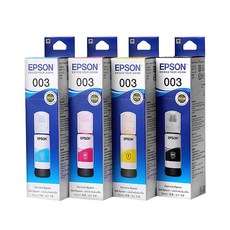 EPSON 原廠墨瓶 T00V系列003 適用L1110 L3110 L31160 L3150 L5196 L5290 L5296 L5590 L11050, 4色, 1組