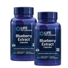 라이프 익스텐션 블루베리 추출물 캡슐 Life Extension Blueberry Extract, 60정, 2개