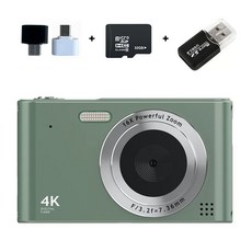 현장용 입문용 감성사진 아날로그 화소 디카 사진 디지털카메라, I. 그린 32GB 카드 어댑터