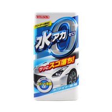 【阿不拉推薦】日本Willson去污潑水光澤蠟(內附海綿) 白車救星 白車水痕 黑刁底 白車美白 清潔蠟, 1個, 白色車專用, 500ml