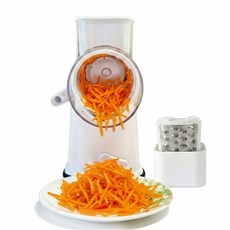 리빙블러썸 넓은 투입구 야채 회전채칼, 1개, 화이트