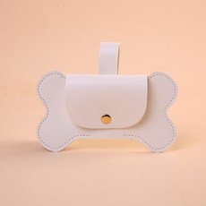 戶外遛狗拾便袋寵物垃圾袋收納包, 小號白色, 1個, 1個