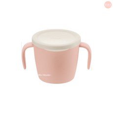 Richell 日本利其爾 TLI 雙層可拆式不鏽鋼雙耳杯 兒童餐具 粉色 260ml, 1個, 雙層可拆式不鏽鋼雙耳杯(粉), 粉