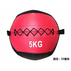 크로스핏 월볼 스쿼트 트레이닝볼 소프트 메디신 피트니스, 레드와인 5kg, 1개
