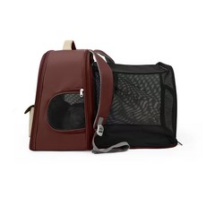 YINUO 확장 가능한 반려동물 백팩 통기성 좋은 메쉬 소재 강아지와 고양이 여행용, 1개, BB-04