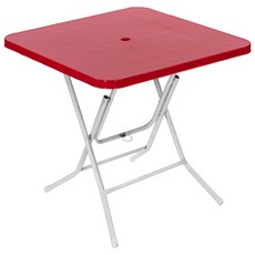 플라스틱테이블 사각테이블 야외테이블 편의점 포장마차 간이 접이식, 레드