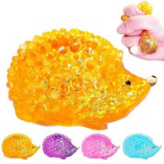 스퀴시 고슴도치 설탕 스트레스 볼 어린이 및 성인용 감각 스퀴즈 피젯 장난감 귀여운 설탕 공 부활절 바구니 스터퍼 파티 선물 고슴도치 스퀴시 장난감 불안 자폐증용 (오렌지), 주황색