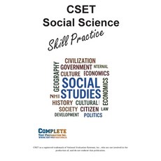 (영문도서)CSET Social Science Skill Practice: Math Practice Tutorials and Multiple Choice... Paperback, Complete Test Preparation Inc., English, 9781772455861