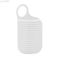 迷你家用搓衣板小洗衣板橡膠迷你防滑洗衣墊子軟膠可折疊洗衣板, 1個, 白色