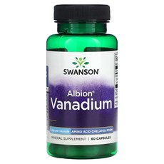 Swanson 斯旺森 優質釩膠囊 5mg, 60顆, 1罐