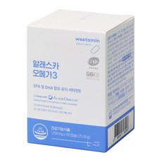 위타민 알래스카 오메가3 비린내없는 rTG 레몬향 혈행개선 눈건강, 1박스, 60정