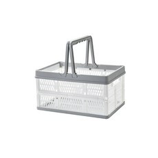 SHC 다용도 접이식 정리&보관바구니 - 소형 / 중형 / 대형, 그레이, 1개