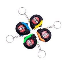 [1+1] 실속 고급 포켓 미니 열쇠고리 자동 줄자 1m 답례품 기념품 생활 실용 감성 선물, (4)그린