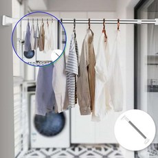 쌍문상회 지금 필요한 욕실커튼봉 옷걸이 옷걸이봉 튼튼한 압축봉 샤워봉 강력브라켓 커튼브라켓 압축커튼봉 커튼레일 옷걸이압축봉 무타공커튼봉 커튼봉 지지대 31872EA