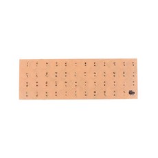 호환 라운드 투명 PC 데스크탑 키보드 매트 스티커 태국 전체 키보드 방수 보호기 스티커, [02] Black, 2) Black, 1개