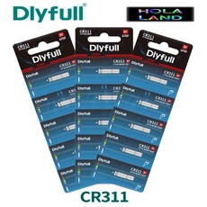 DLYFULL CR- 311 밧데리 전자찌 케미 배터리 100개, CR311 (3mm×11mm)