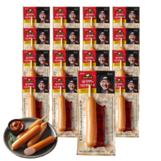 사조대림 육식맨 커리 부어스트 80g x 16개 / 독일식 소세지 소시지 커리케찹소스포함