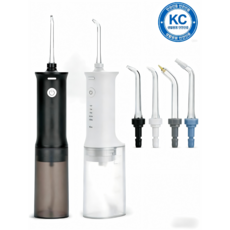 [KC인증] ORALCARE 아이얼 휴대용 무선 구강세정기 (아쿠아픽) + 4종 노즐 + IPX7 방수, 블랙, HF230A