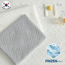 곰표쿨베어 국내생산 프리즌 여름 차가운 냉감패드 고정밴드 쿨매트, 그레이