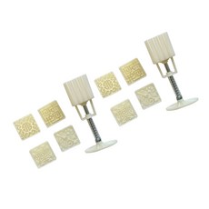 실용적인 수동 프레스 월병 몰드 월병 애호가를 위한 사용하기 쉬운 몰드, 2 molds 8 pieces