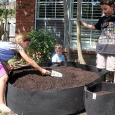 대형 정원 화분 검정 재배 용기 다크 색상 원예 플랜트 통 풍수 화초, 본상품