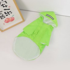 스토리원 반려동물 애견 반려견 강아지 우비 우의 비옷 레인 코트 A-DC001, 그린, 2개