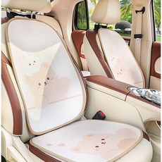 더빌리언 자동차 귀여운 겨울용 시트커버 차량용 시트 등받이 방석, 1세트, DT - 01