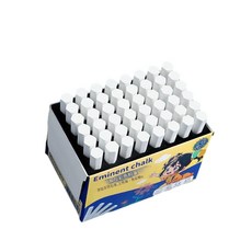 思進 Eminent chalk 無灰彩色粉筆 66支裝, 六角白色 48支 盒, 1個