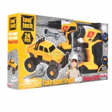 자동차조립 파워드릴세트 어린이 유아 장난감 생일선물 레드박스 구급차 청소차 귀여운꼬마버스 덤프트럭