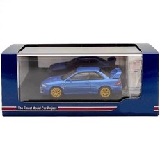 11463827 다이캐스트 수집품 모델 모형 Hobby HJ64 1/64 스바루 임프레사 22B STi 버전 GC8 엔진 디스플레이 블루 HJ641041BL 미니카 컬렉션 14