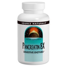 SOURCE NATURALS 胰酶8X膠囊, 50顆, 1罐