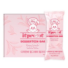 잇프롯 디저틴바 얼그레이 밀크티 맛 프로틴바 단백질바 다이어트간식, 9개, 50g