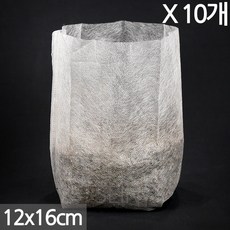 부직포 포트 10호 - 화분 씨앗 초화 육묘 모종 파종 새싹 묘목 폿트 삽목 재배분 상자 박스 트레이 베란다 텃밭 가방 분갈이, 10개