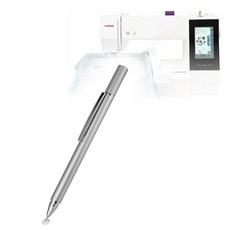 BoxWave Janome Memory Craft 500E와 호환되는 스타일러스 펜 - FineTouch 정전식 스타일러스 매우 정밀한 메탈릭 실버, BoxWave Janome Memory Craft 50