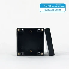 호환 IP67 플라스틱 방수 검정색 야외 방수 정션 박스 난연성 야외 방수 밀봉 케이스 라인 위, 06 83x81x56mm