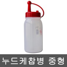 리빙쉐프 누드 케찹병 중형 소스 업소용 뾰족 플라스틱, 1개, 300ml
