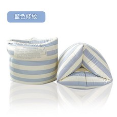 HYPZH 加厚款兒童手臂圈, 藍條紋手臂圈 產品尺寸 24*19cm, 1個