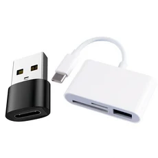 3in 1 어댑터 타입-C Tf Sd 메모리 카드 리더 레코더 컴팩트 플래시 USB-C 프로 맥북, 01 China Mainland, 01 2PCS