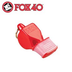 【Fox 40 軟膠口哨子Fox 40 classic《紅色》】9603-0108/高音哨/求生哨/訓練哨/悠遊山水, 1個, OS