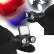 1400mAh 비상 라이트 헤드 랜턴 5 모드 센서형 미니 클립 LED 랜턴
