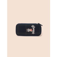 빈폴키즈 곰돌이 체크 파우치 그린 (BI61D2U07M)