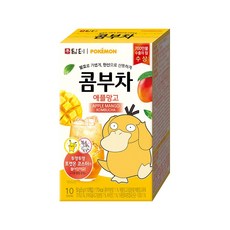 담터 포켓몬 콤부차 애플망고 (포켓몬 투명코스터 포함), 10개, 5g, 1개