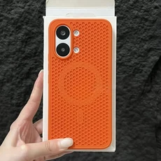 허니콤 방열 마그네틱 맥세이프 케이스 레드미 터보5 K90 프로맥스 K80 K70 K60 울트라 프로 메쉬 방열 커, 01 레드미 K60 Pro, 04 오렌지