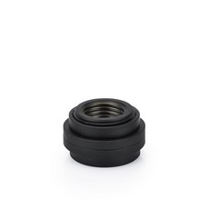 Thermal Grizzly - DeltaMate 패스 스루 FF 패스스루 피팅 매트 니켈 CNC 가공 황동 G0.6cm(1/4인치) 암나사 2개 수냉 시스템의 케이스 패널, 블랙 매트