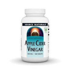 Source Naturals 사이다 식초 식이 보충제 - 500mg - 비건 태블릿 180정