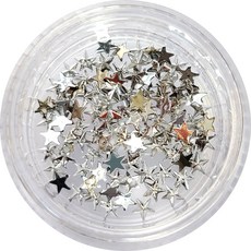 네일쎈 네일스톤파츠 아크릴 스톤 별 3.5mm, 1개, 실버