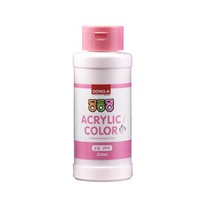 동아교재 딩동댕 아크릴물감 분홍, 200ml, 1색